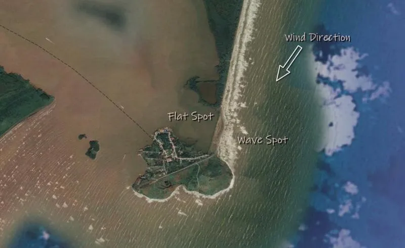 El Bluff Beach - Bluefields kitesurfing spot – beginner flat water