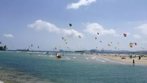 Los Palmones kitesurfing spot – beginner flat water