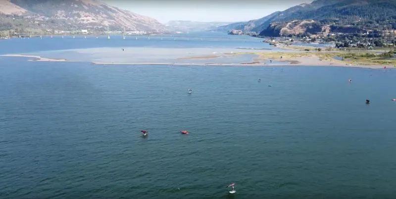 Hood River kitesurfing spot – beginner flat water