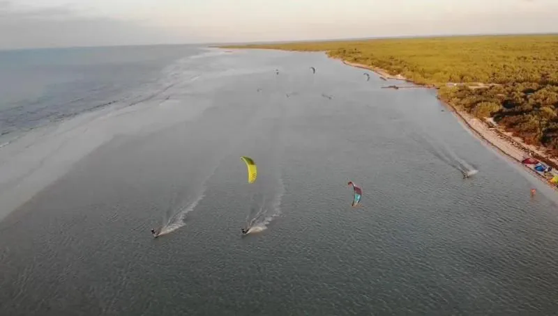 Holbox Sand Bank kitesurfing spot – beginner flat water