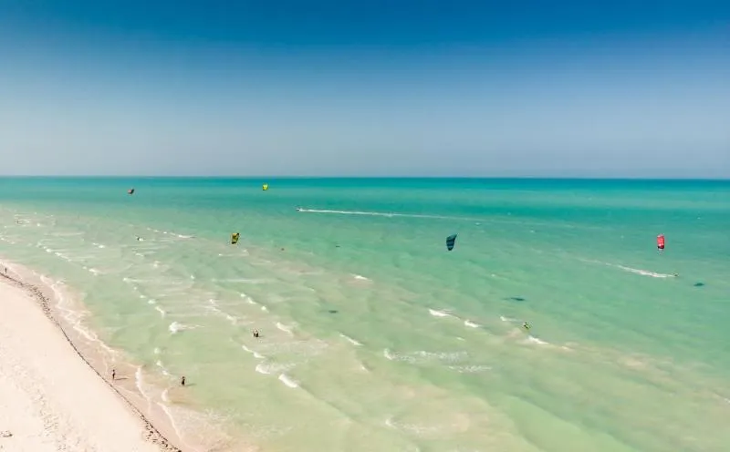 Holbox Sand Bank kitesurfing spot – beginner flat water
