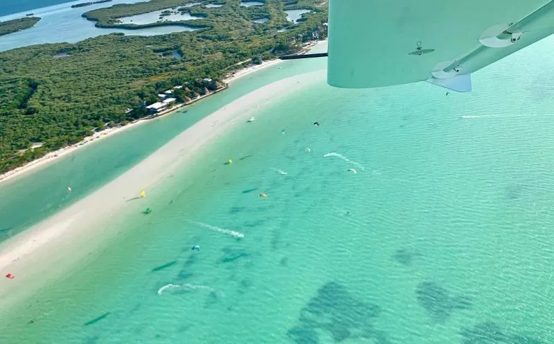 Holbox Sand Bank kitesurfing spot – beginner flat water