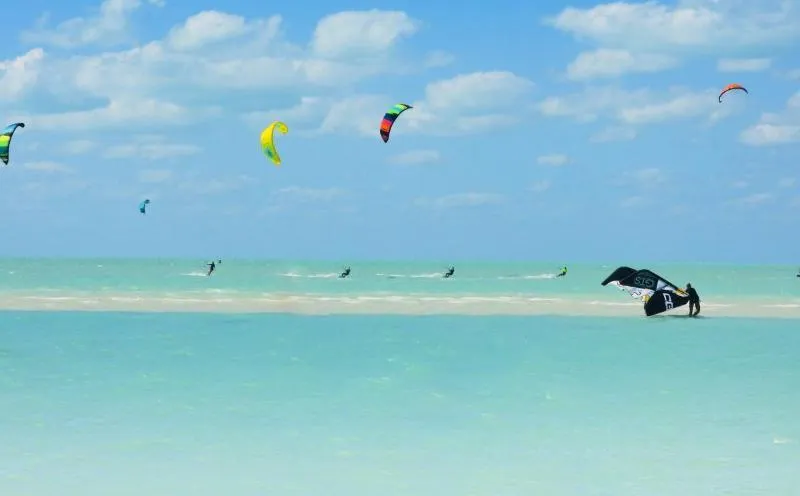Holbox Sand Bank kitesurfing spot – beginner flat water