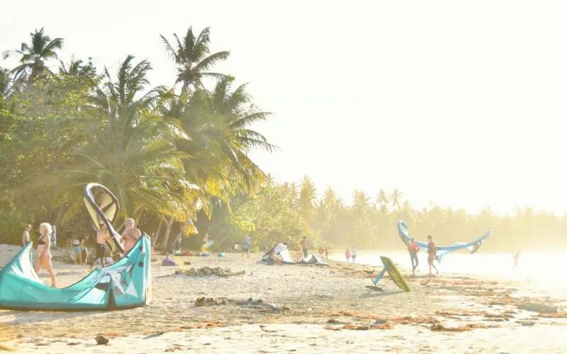 Las Terrenas Kite Beach kitesurfing spot – beginner flat water