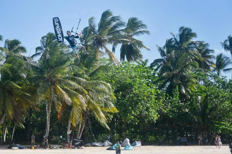 Las Terrenas Kite Beach kitesurfing spot – beginner flat water
