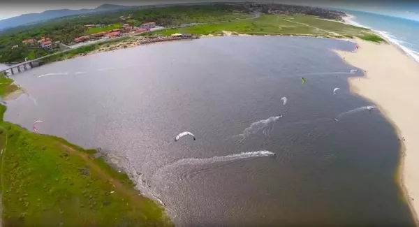 Lagoa Tabuba kitesurfing spot – beginner flat water
