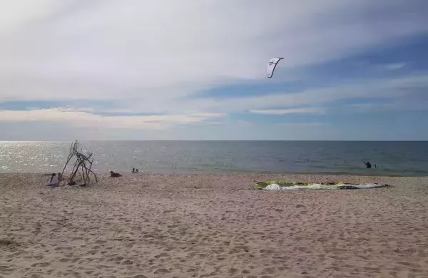 Nida Beach kitesurfing spot – intermediate chop water