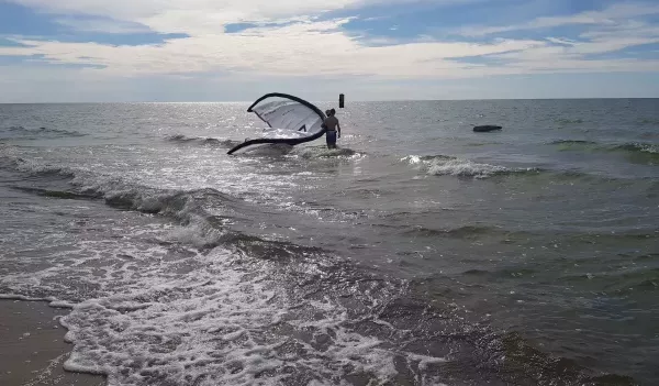Nida Beach kitesurfing spot – intermediate chop water