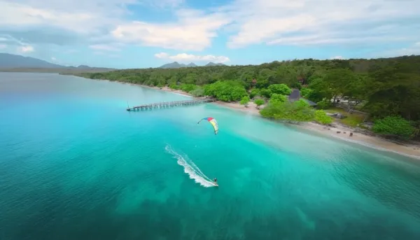 kitesurfing in Menjangan Bay