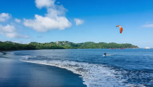 kitesurfing in Playa Panama