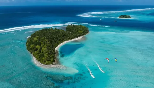kitesurfing in Beran Island Resort