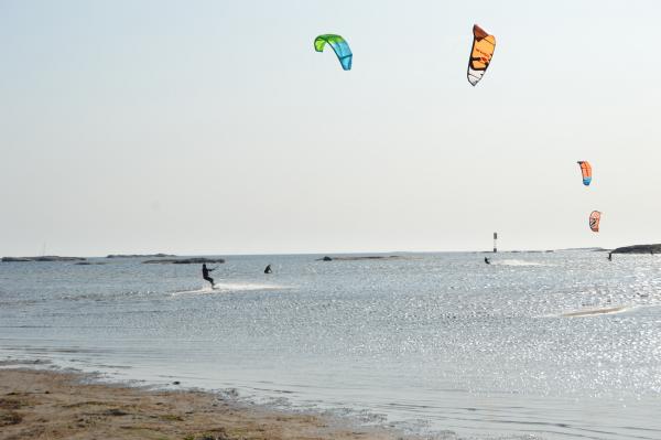 kitesurfing in Hanko