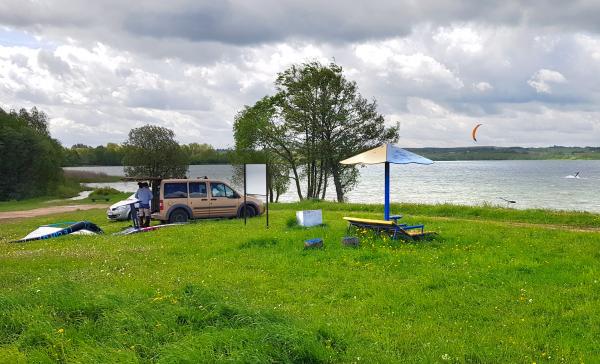 kitesurfing in Vievis
