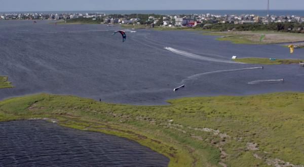 kitesurfing in Hatteras Outer Banks